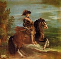 Velazquez, Diego Rodriguez de Silva - Philip IV on Horseback